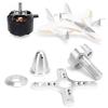 DAREBUDA RC Airplane Propeller Adapter Holder C6354, Brushless Motor Spare Parts for Fixed Wing, Aluminum Alloy Propeller Mount for 200/250KV Motors, Lightweight Replacement Kit with Screws view 3