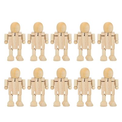 GLOGLOW Nan Mobile Phone, Articulated Wooden Figure for Kids and Adults Daily Decoration
