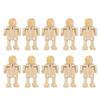 GLOGLOW Nan Mobile Phone, Articulated Wooden Figure for Kids and Adults Daily Decoration view 1