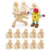 GLOGLOW Nan Mobile Phone, Articulated Wooden Figure for Kids and Adults Daily Decoration view 4