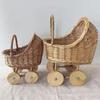 Aboiled Wicker Toy Storage Basket - Versatile Baby Basket for Photography Props, Flower Display, and Outdoor Play view 4