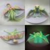 Articulated Phoenix Figurine  3D-Printed Poseable Mythical Firebird with Moveable Wings & Tail, Glow-in-the-Dark Desk Fidget Toy & Decorative Collectible Gift (Luminous neon lights, medium size) view 2