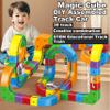 KlickRail Electric Train Set - 123pcs Complete 3D Magnetic Gravity-Defying Building System with Multiple Trains and Advanced Track Components Electric Train Set for Kids Ages 4-8 (123PCS2 Cars) view 3