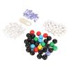 136PCS Organic Chemistry Molecular Model Kit, Molecular Structure Modeling Set with 59 Atoms 76 Bonds and Link Remover Tool for Students Teachers Learning 3D Molecules view 3