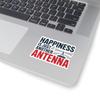 Ham Radio Sticker - Happiness is Just Another Antenna Funny Vinyl Decal for Amateur Radio Operators & Antenna Enthusiasts view 2