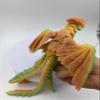 Articulated Phoenix Figurine  3D-Printed Poseable Mythical Firebird with Moveable Wings & Tail, Glow-in-the-Dark Desk Fidget Toy & Decorative Collectible Gift (Luminous Rainbow, Large size) view 2
