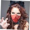ERINGOGO 3pcs Halloween Half Face Masks Scary Prank Cosplay Costume Masks for Party Dress-up and Halloween Decorations view 4