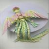 Articulated Phoenix Figurine  3D-Printed Poseable Mythical Firebird with Moveable Wings & Tail, Glow-in-the-Dark Desk Fidget Toy & Decorative Collectible Gift (Luminous neon lights, Large size) view 4
