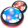 2Pcs LED Hover Soccer Ball Indoor Toys for 3-12 Year Old Boys Girls Christmas Birthday Gifts for 3 4 5 6 7 8 9 10 Years Old Kids Air Floating Soccer Toy Toddler Games Foam Bumper view 1