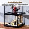 Tall Acrylic Display Case for Figures, Alloy Frame Storage Box for Building Blocks, Removable and Stackable Clear Cube Boxes(25x25x35cm/10x10x14in) view 4