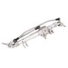 1/10 RC Front Axle Aluminum Alloy Diamond Shaped, Wireless Crawler Upgrade Part, CNC Machined Front Portal Axle with Steel Gears for Axial Wraith RR10 90018 90020 90045 90048 90053 (Silver) view 4