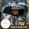 Abaodam Double Stroller Rain Cover Shield for Babies, Windproof Waterproof Protective Rain Shield, Peva Material, Universal Fit for Travel and Outdoor Use view 4