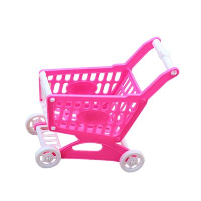 ZUNOXAZ 3pcs Miniature Shopping Trolley Models Pretend Use Role Accessories for Playing House and Shop Simulation Random Color
