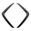 2PCS Front Bumper Splitter, Compatible with X3 X4 G01 G02 M Sport LCI 2022 2023 Canard Carbon Fog Lamp Light Print ABS Side Skirt(Carbon Look) view 1