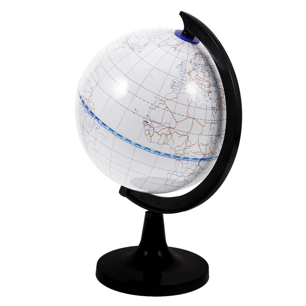 Abaodam DIY Blank Globe Coloring Model for 14.2cm Erasable Geographic Globe Craft for Geography Learning and Creative Painting