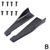 2PCS Universal Car Front Rear Bumper Strip Diffuser Splitter Spoiler Scratch Protector Carbon Fiber Winglets Side Skirt(Pair) view 3