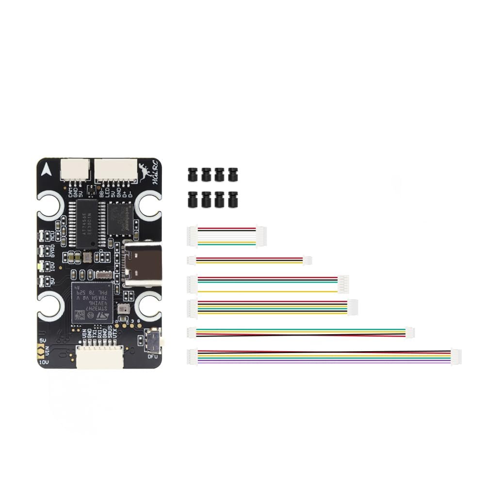 HGLRC H743 8S MINI V1 FC Flight Controller M3, with STM32H743 MCU ICM42688P gyroscope, Includes a 16MB Blackbox, compatible with Nblade
