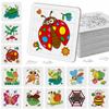 Cinrobiye 24 Pack Insect Coloring Jigsaw Craft Kit for Kids, DIY Bug Activity Set Bulk with 12 Designs, Butterfly Bee Ladybug Puzzle, Spring Party Favors, Classroom Art Projects view 1
