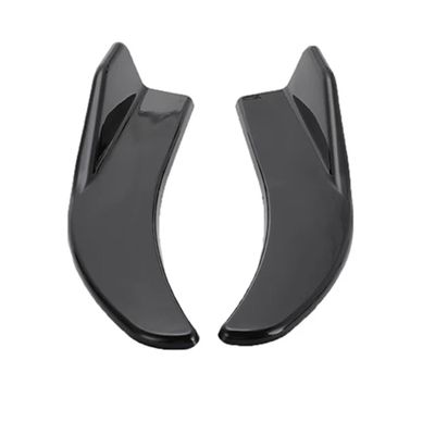 1 Pair Car Rear Bumper Trim Protector Car Side Skirt Cover Car Corner Bumper Guards Compatible for Screws Universal Fit(B Glossy Black)