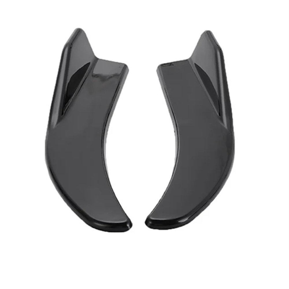 1 Pair Car Rear Bumper Trim Protector Car Side Skirt Cover Car Corner Bumper Guards Compatible for Screws Universal Fit(B Glossy Black)