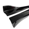 1 Pair Car Rear Bumper Trim Protector Car Side Skirt Cover Car Corner Bumper Guards Compatible for Screws Universal Fit(B Glossy Black) view 4