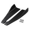 48cm Universal 4 Series Rear Bumper Splitter Apron Spoiler Side Skirt Extension Car Accessories Compatible with 2014-2019 F32 F33 F36(Carbon Fiber Look) view 1