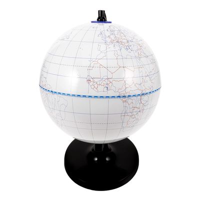 BESPORTBLE DIY Blank Globe and Adults, 20cm Erasable Coloring Globe Model, Portable Educational Geography for Classroom and Home Learning