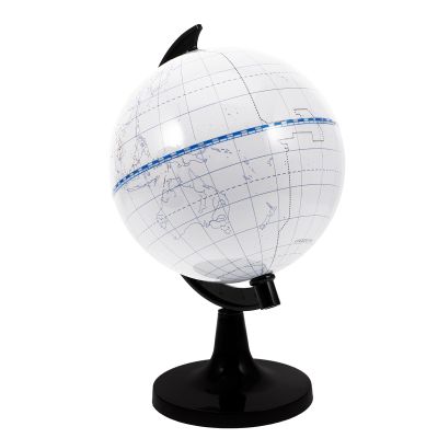 BESPORTBLE DIY Blank Globe Coloring Model 14.2cm Educational Erasable Geography Globe for Interactive Learning and Creative Painting Craft