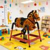 Kids Soft Rocking Horse Play Toy, Comfortable Plush Seat and Smooth Gliding Motion for Indoor Fun view 1