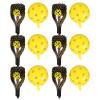 IMIKEYA Pickleball Paddle Balloons Party Decorations Set for Sports Theme Birthday, Inflatable Yellow Aluminum Foil Balloons with 6 Paddles and 18-inch Balls for Outdoor Events view 1