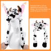 Kisangel Animal Ear Inflatable Plush Hat with Movable Ears Cartoon Festival Party Headwear for Boys Adults Cosplay Animal Headgear Cow Design Random Color view 4