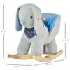 Bunny Animal Rocker for Babies, Plush Cushioned Seating with Safety Handles for Secure Toddler Playtime view 2