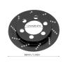 4pcs RC Brake Caliper, Aluminum Brake Disc for 1.9 Inch Wheel, Simulated Wheel Brake Rotor with Realistic Look, Compatible with 1/10 RC Crawler Car for Axial SCX10 (Black) view 2