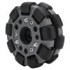 100mm Durable Nylon Rubber Omni Wheel, Omni Directional RC Car Wheel with 18 Rollers, for Robot Race Wheel 14041, 360 Steering and Lateral Maneuverability view 2