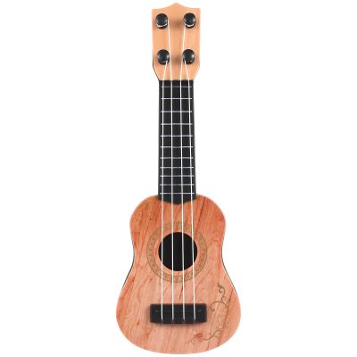 Alasum Gitarre KinderChildren Ukulele Toy Guitar Kids Musical Instruments for Toddlers with Ukelele Mini Guitar for Kids Beginners with Simulation Sound Quality for Music Learning(Light Brown)