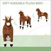 Large Walking Horse Toy for Kids, Ride-On Playmate with Wheels and Realistic Mane for Outdoor Adventures view 3
