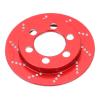 4pcs RC Brake Caliper Set, Aluminum Alloy Brake Disc for 1.9 Inch Wheel, Simulated Brake Rotor with Realistic Look, Compatible with 1/10 RC Crawler Car for Axial SCX10 (Red) view 3