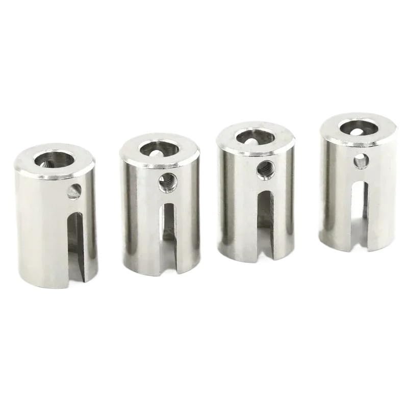 PHJKCRWXUL 4pcs/2pcs Steel Drive Cup 8652 8652X for TRXS E-Revo 2.0 VXL Brushless 86086-4 1/10 RC Car Upgrade Parts Accessories(Silver 4pcs)