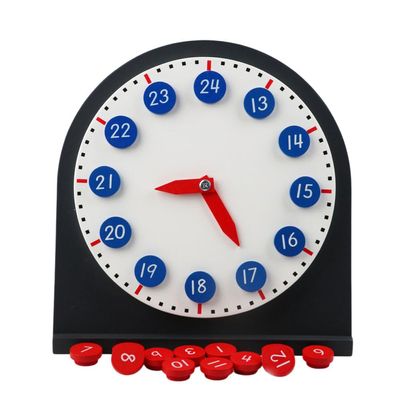HLS maoyi Montessori Digital Clock Teaching Auxiliary Tools Wooden Activity Clock Life Teaching Homeschool & Classroom Materials