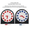 HLS maoyi Montessori Digital Clock Teaching Auxiliary Tools Wooden Activity Clock Life Teaching Homeschool & Classroom Materials view 3