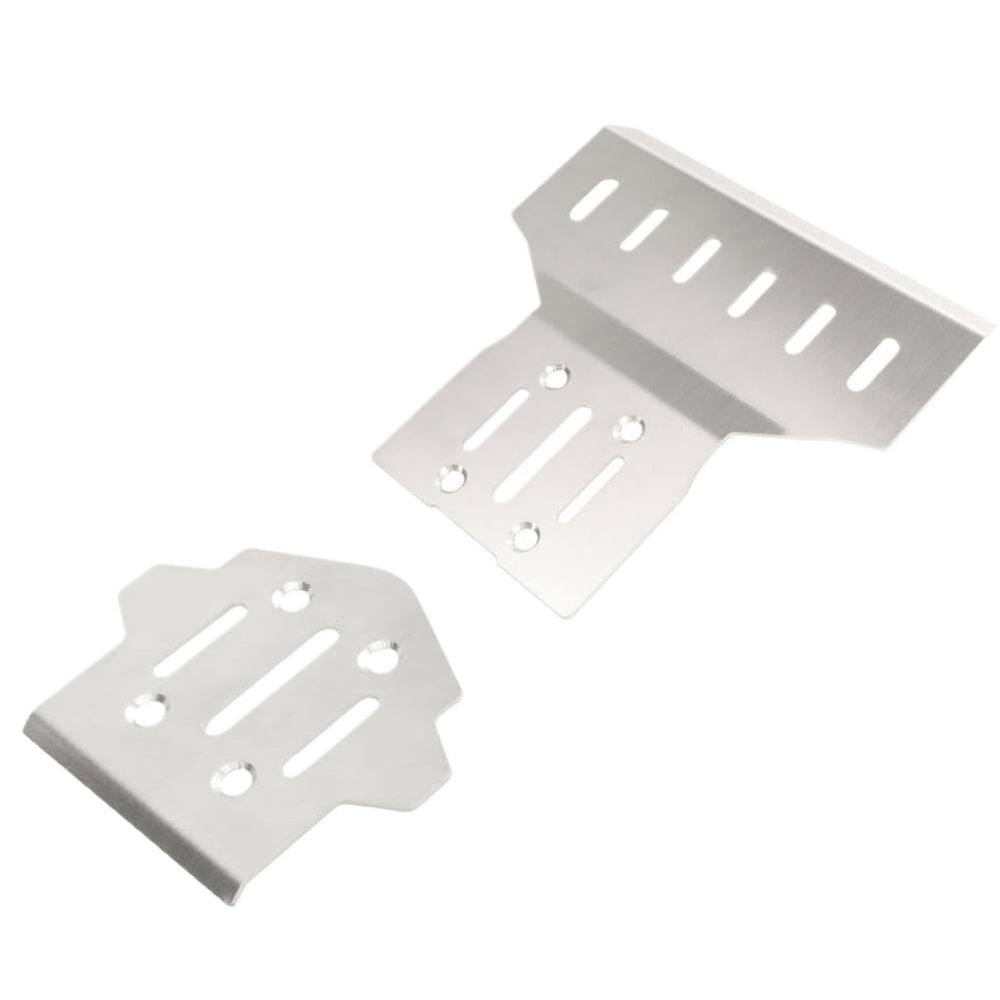 WdQtaMyRg 304 Stainless Steel Chassis Armor for 7303 1/7 Pull Remote Control Car Modification Accessories Compatible with 7303(Bumper Armor)