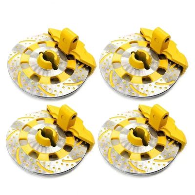 For Traxxas For Unlimited For Desert For Racer For UDR 8569 1/7 4PCS Aluminium Alloy Mental Brake Disc Drive Hub RC Car Accessories Rc Models Accessories(Yellow)