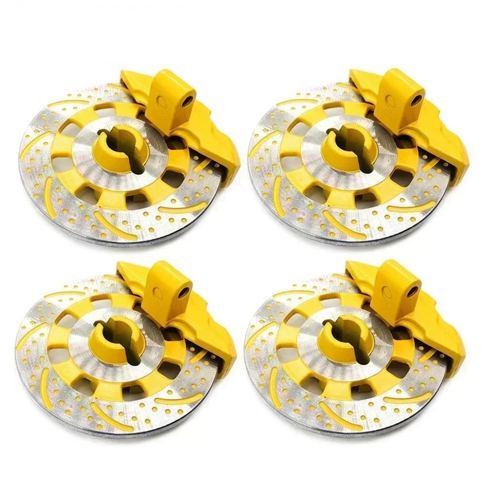 For Traxxas For Unlimited For Desert For Racer For UDR 8569 1/7 4PCS Aluminium Alloy Mental Brake Disc Drive Hub RC Car Accessories Rc Models Accessories(Yellow)