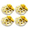 For Traxxas For Unlimited For Desert For Racer For UDR 8569 1/7 4PCS Aluminium Alloy Mental Brake Disc Drive Hub RC Car Accessories Rc Models Accessories(Yellow) view 1