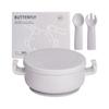 Dommy Baby Suction Bowl Silicone Suction Bowl with Spoon and Fork Baby Bowl with Suction BPA-FREE view 1