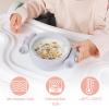 Dommy Baby Suction Bowl Silicone Suction Bowl with Spoon and Fork Baby Bowl with Suction BPA-FREE view 2