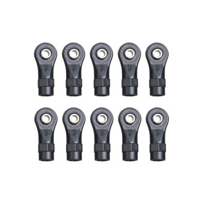 1/10 RC Crawler Nylon Rod Ends Set 10pcs M4 Parts Accessories for Traxxas TRX4 TRX6 for Axial SCX10 II III PRO confident(Curved (10pcs))