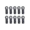 1/10 RC Crawler Nylon Rod Ends Set 10pcs M4 Parts Accessories for Traxxas TRX4 TRX6 for Axial SCX10 II III PRO confident(Curved (10pcs)) view 1