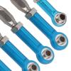 ROHMRHIE Aluminum Alloy TIE Rod Set Reliable Performance for REDCAT 1/10 XTE RC CAR Toy Accessories (Blue) view 3