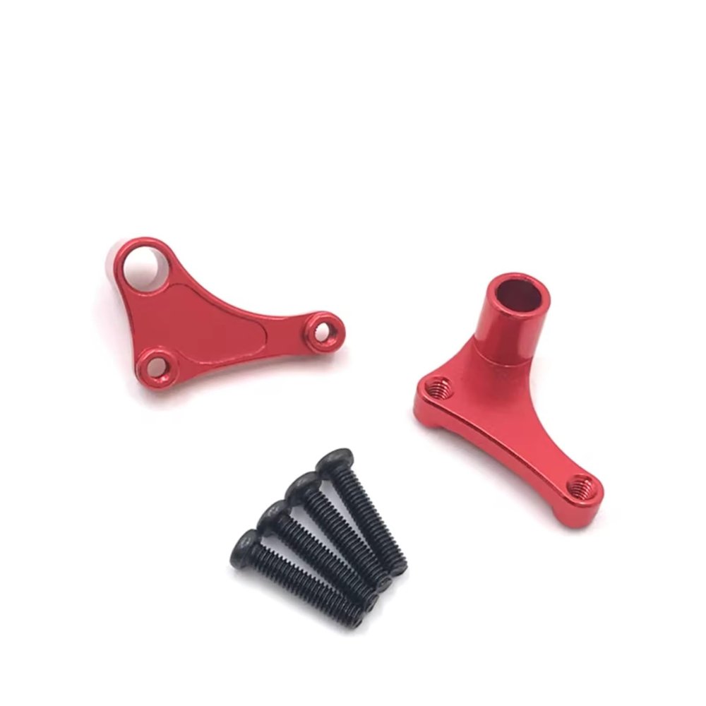 RC Cars Models For WLtoys 12423 12427 12428 12429 FY Metal Steering Sheep Horn Remote Control Car Parts And Accessories Upgrade Replacement And Use(Red)